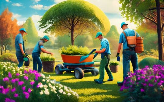 Equipe jardiniers